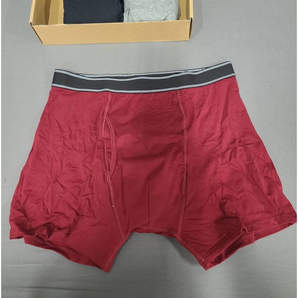 Washable Incontinence Cotton Boxer Brief Underwear Leakproof Men's Size Medium
